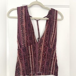 Free People open back and v neck tunic